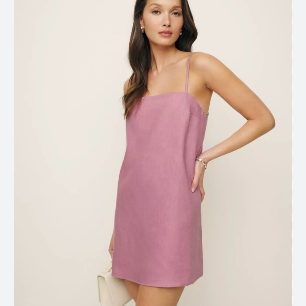 Reformation Aubree Linen Dress